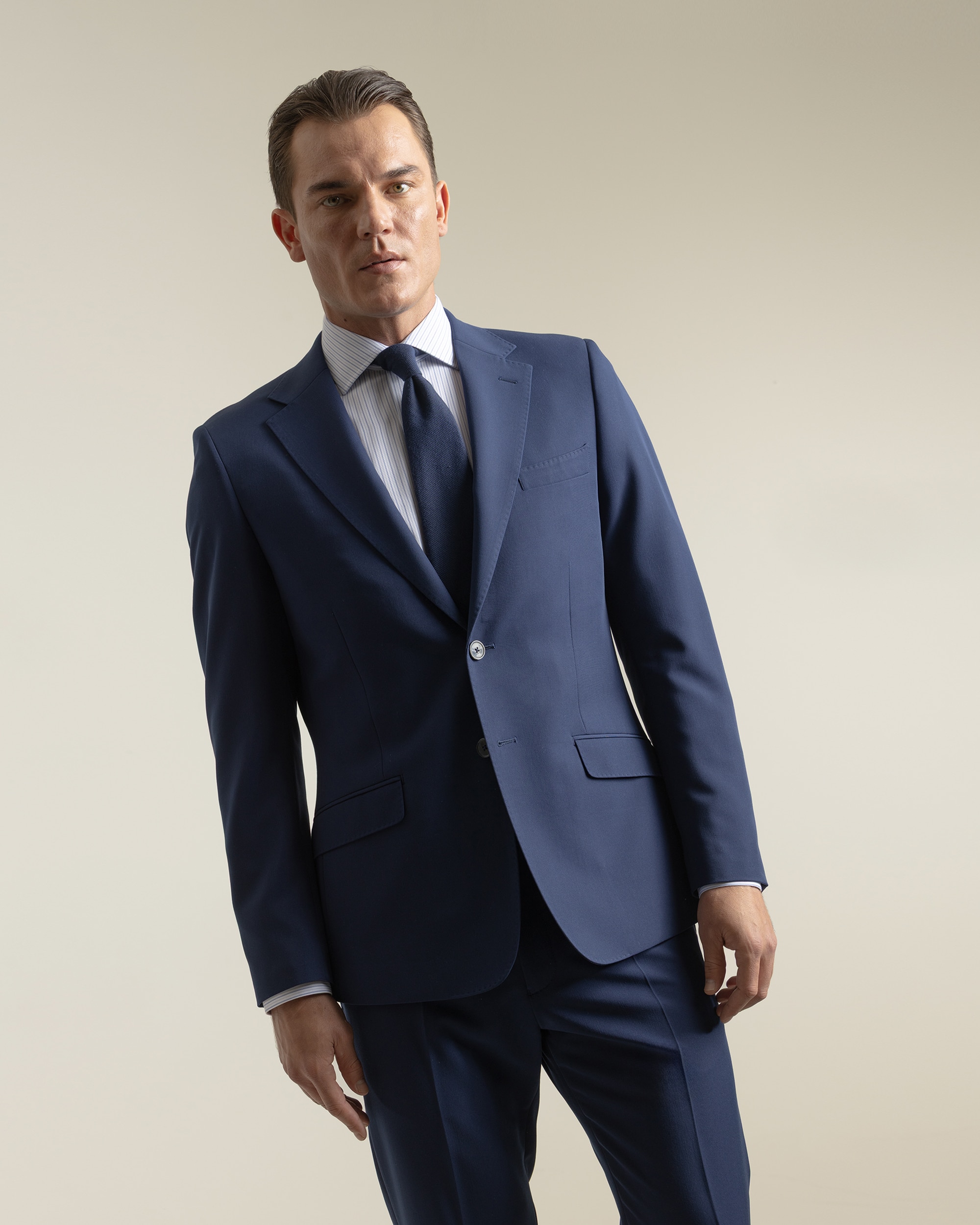 Americana vestir de hombre non iron slim fit - PuroEgo - Azul índigo Azul índigo-2