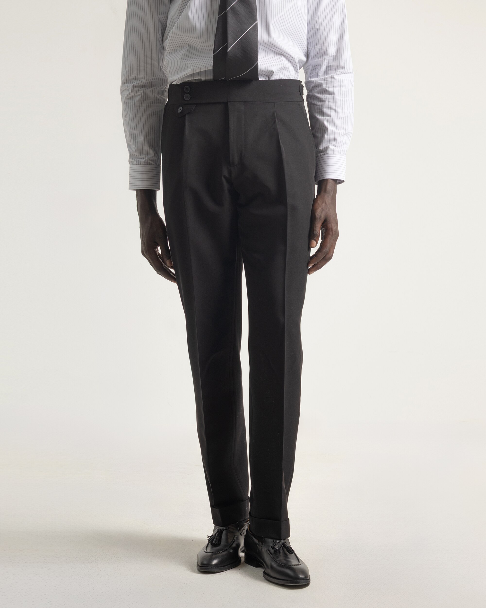 Pantalón travel de hombre cintura alta - PuroEgo - Negro Negro-3