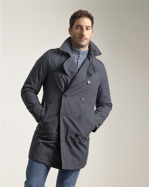 Imagen 0 de Gabardina de hombre azul marino