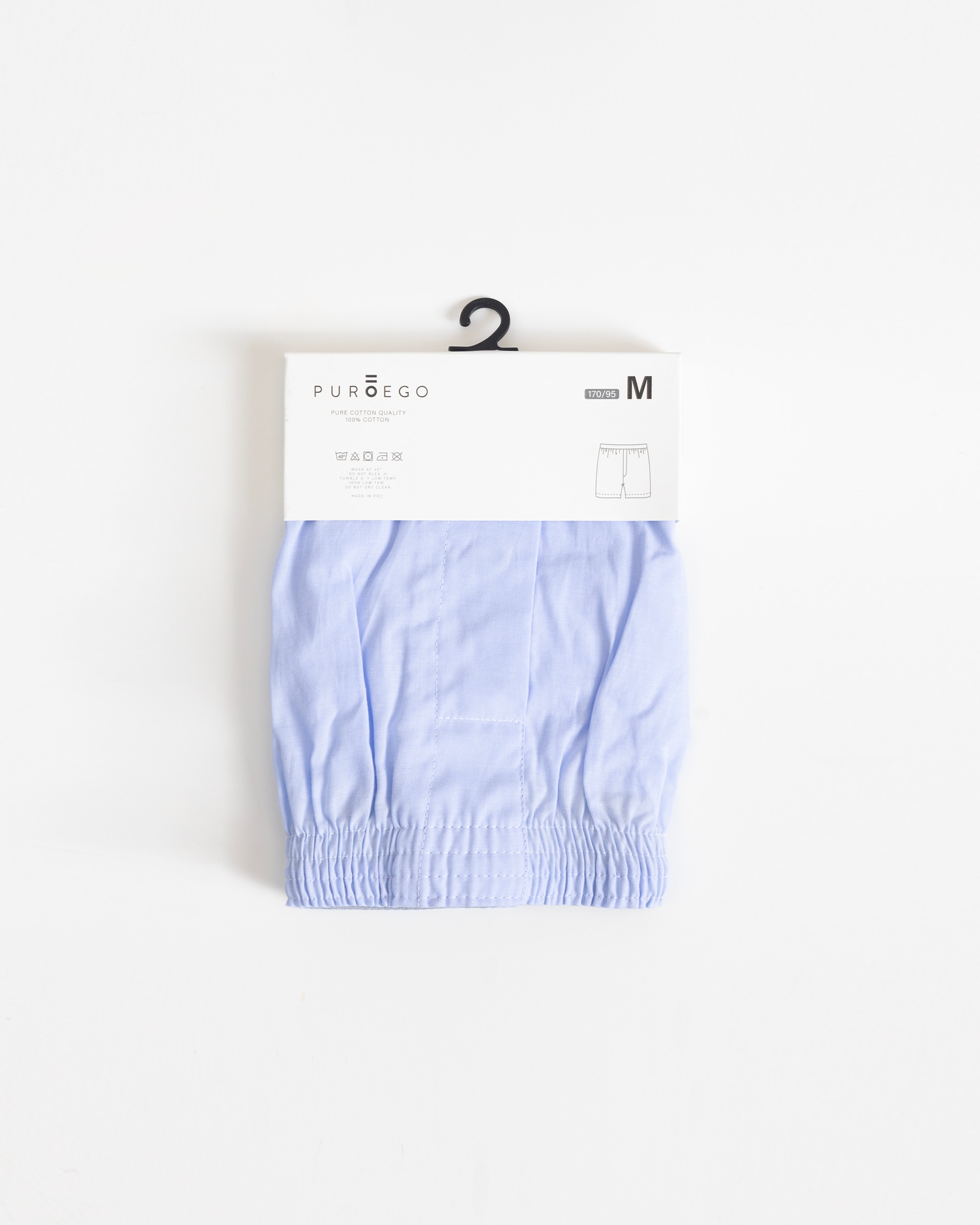 Boxer de tela de hombre algódon - PuroEgo - Azul celeste Azul celeste-2