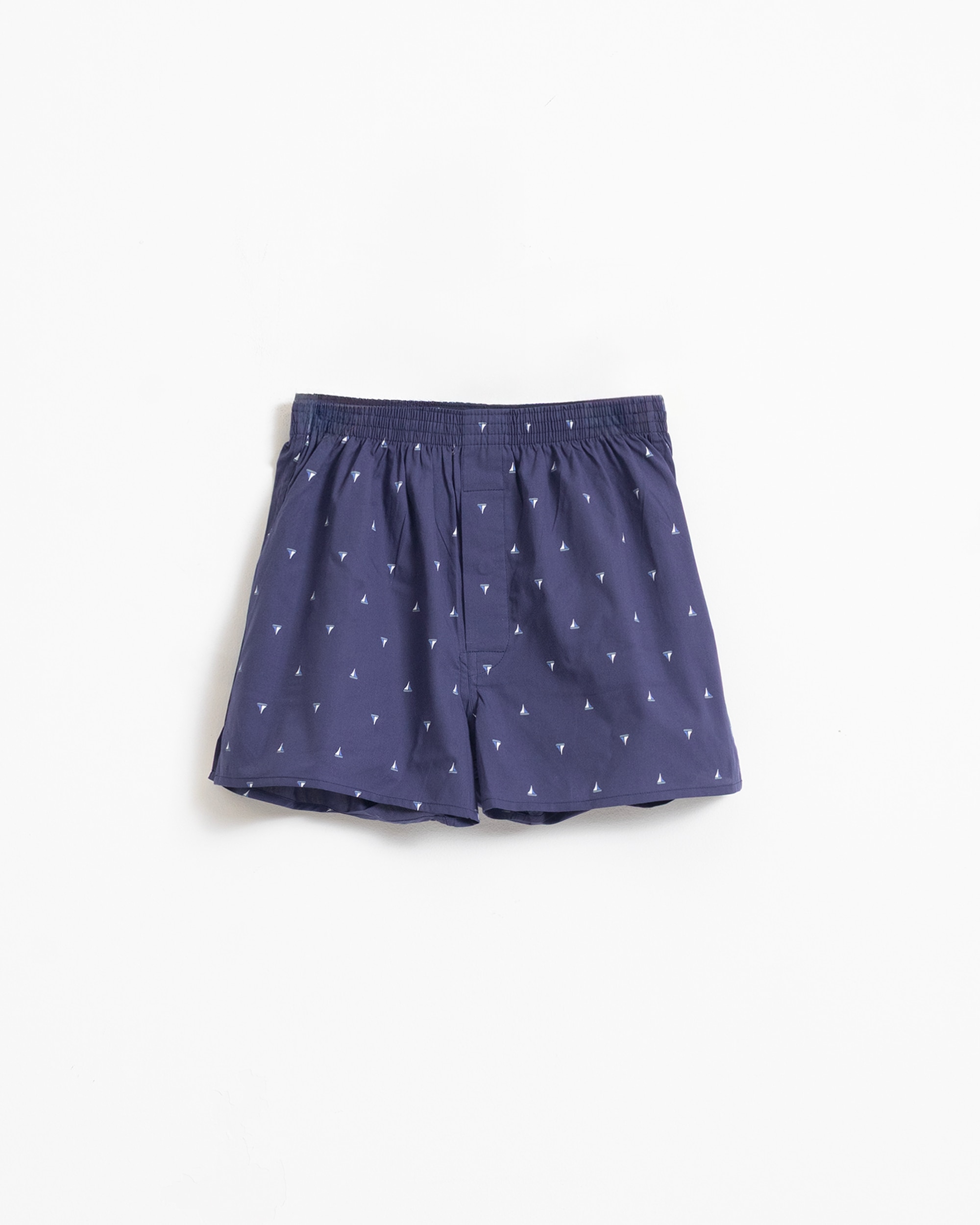 Imagen 0 de Boxer de tela de hombre algódon fantasia azul marino Azul marino