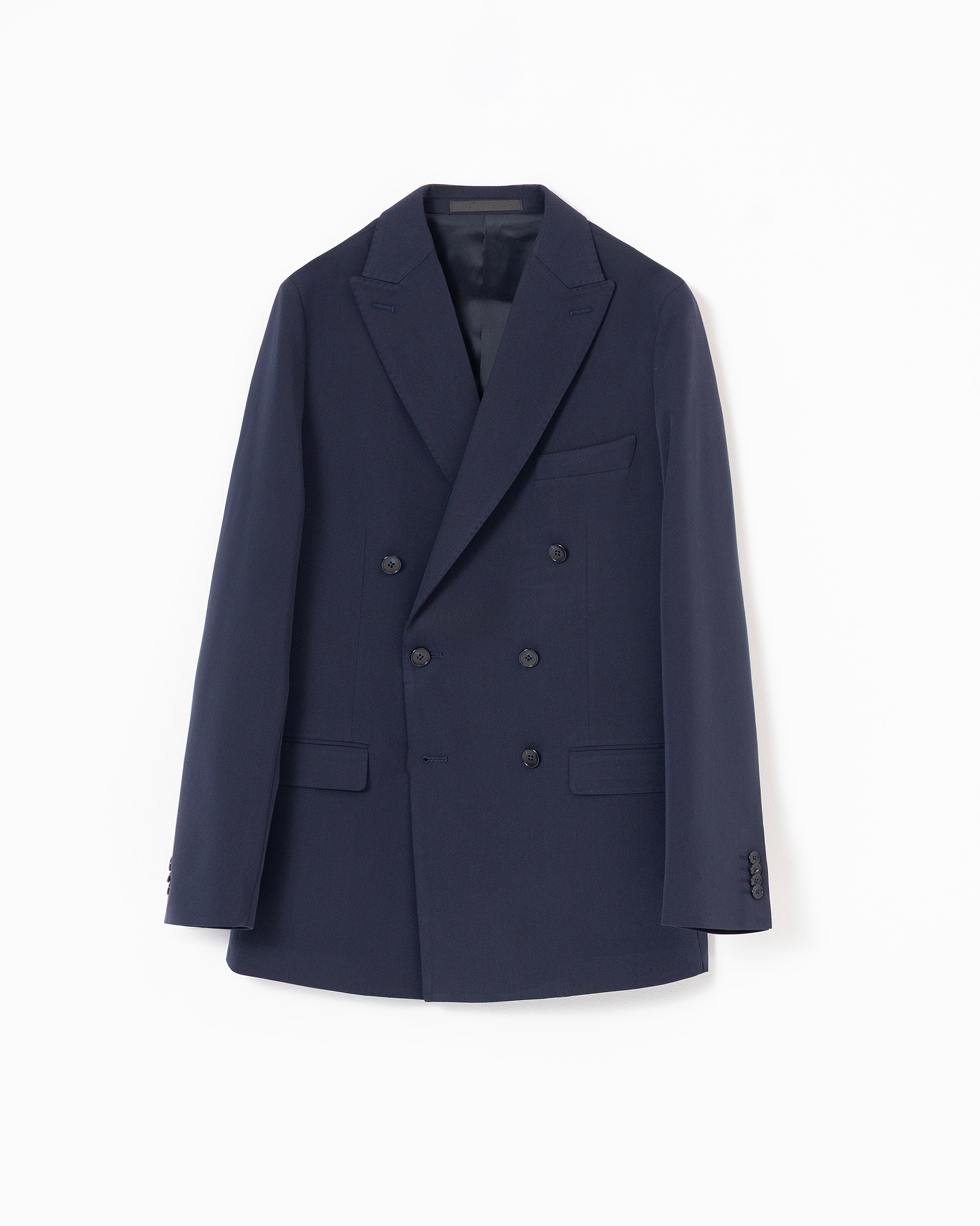 Americana vestir cruzada non iron de hombre slim fit - PuroEgo - Azul marino Azul marino-5