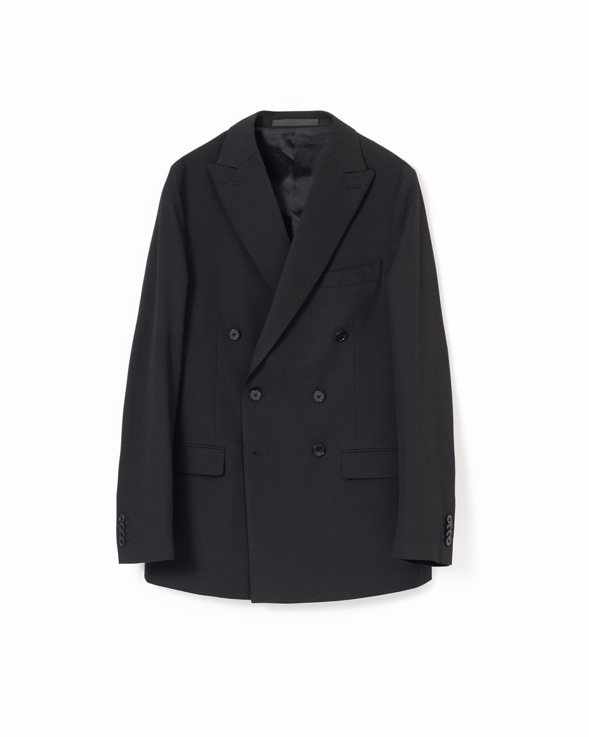 Americana vestir cruzada non iron de hombre slim fit - PuroEgo - Negro Negro-5