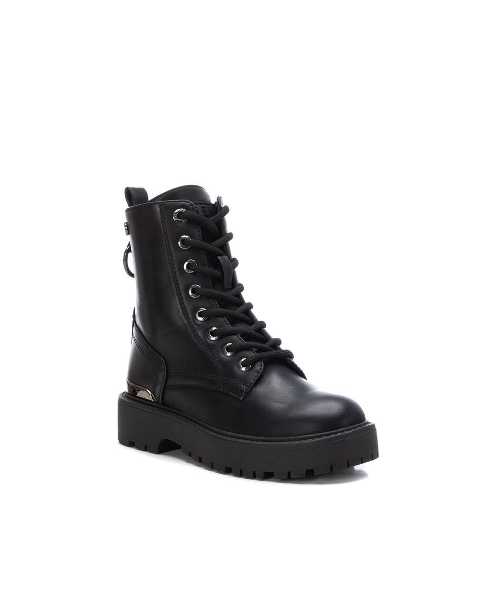 Imagen 2 de Botín de niña militar con cordones - Xti - Negro Negro
