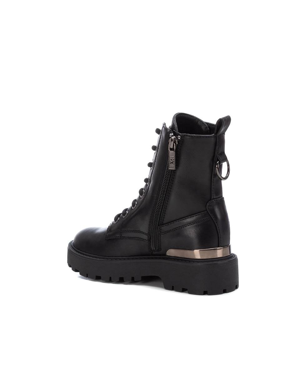 Imagen 3 de Botín de niña militar con cordones - Xti - Negro Negro