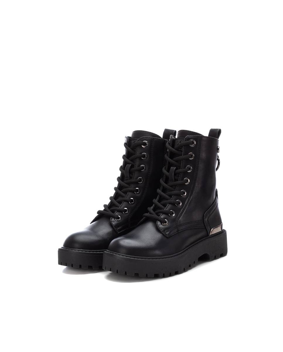 Imagen 4 de Botín de niña militar con cordones - Xti - Negro Negro