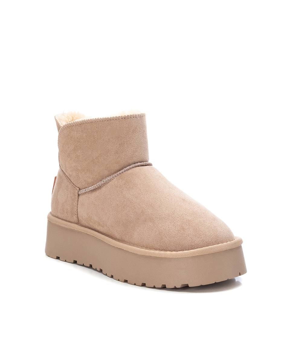 Botines con pelo de mujer australiano - Xti - Beige Beige-3