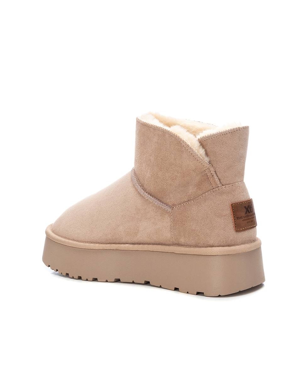 Botines con pelo de mujer australiano - Xti - Beige Beige-2