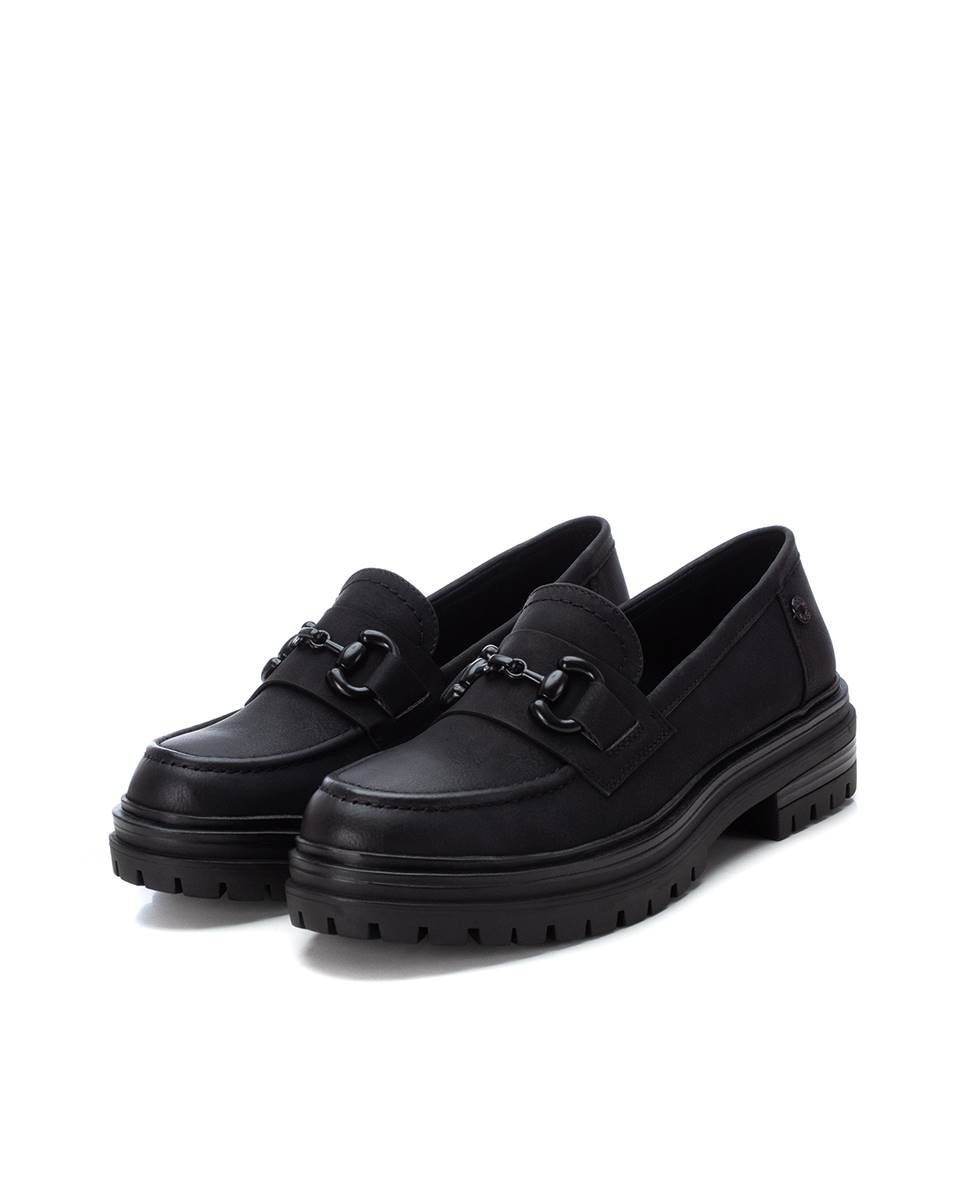 Mocasín de mujer con hebilla - Refresh - Negro Negro-5