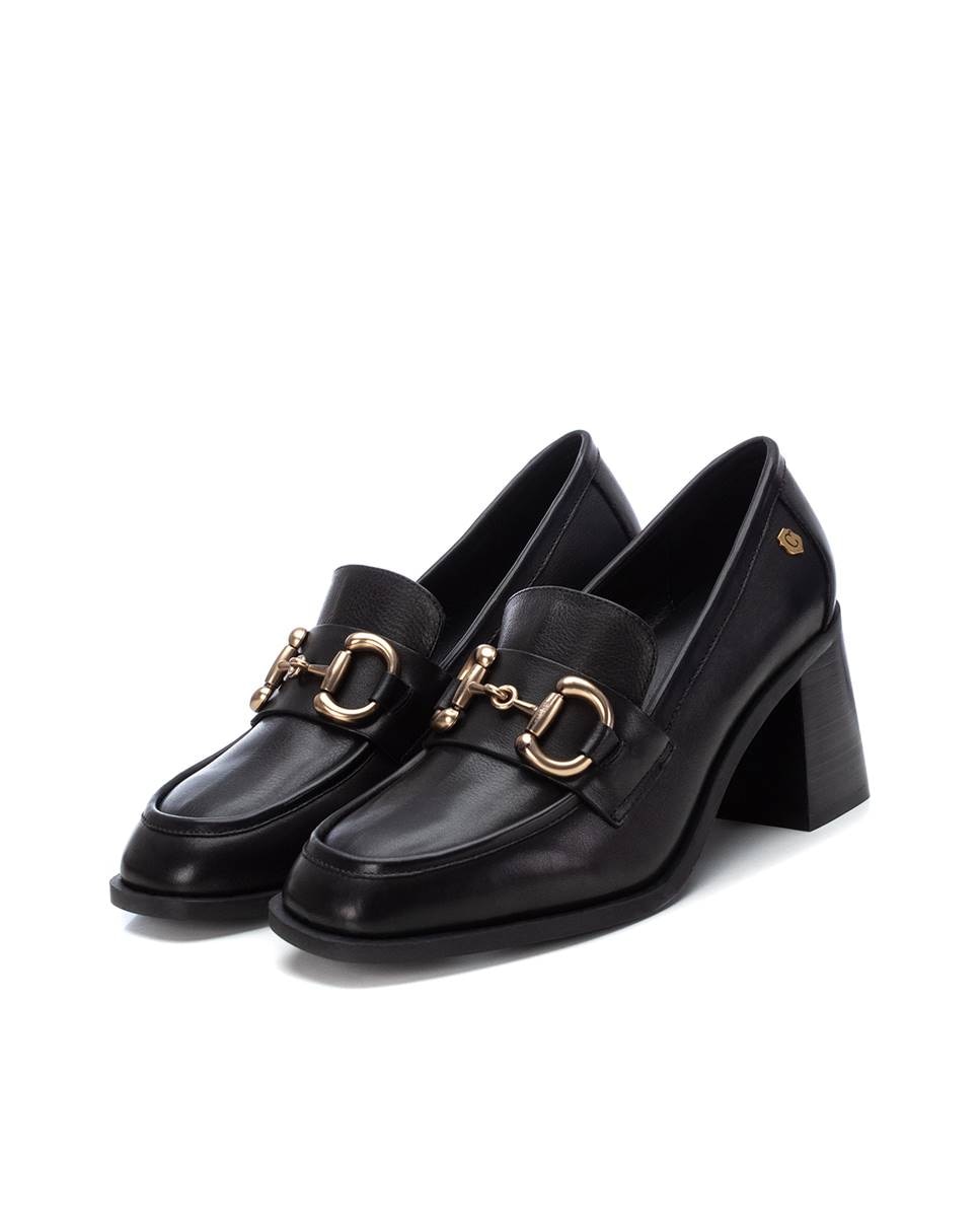 Mocasín de mujer de piel - Carmela - Negro Negro-4
