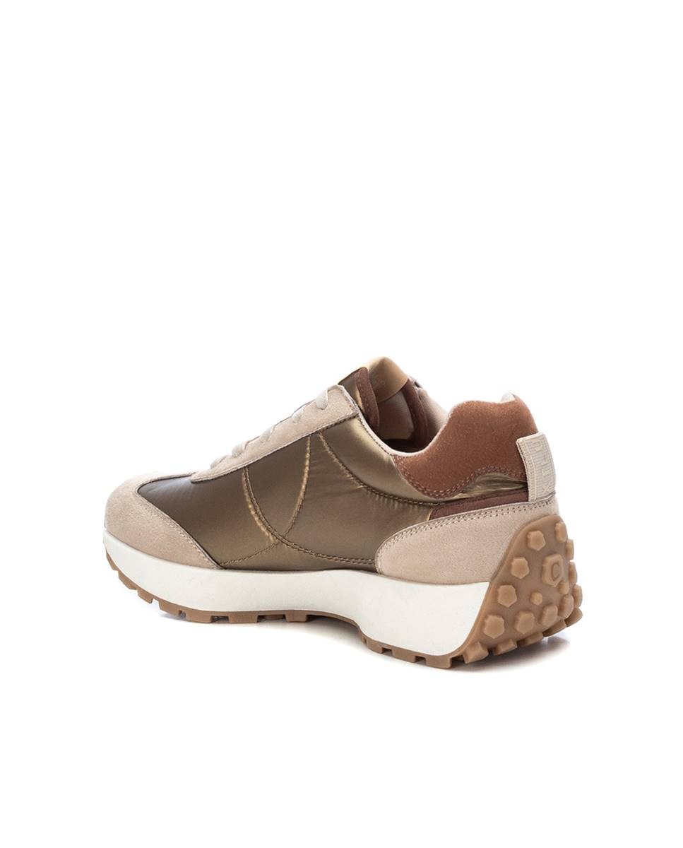Zapatilla de mujer con cordones - Xti - Plata Plata-2