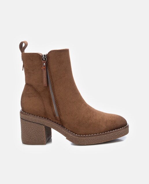 Imagen 0 de Botines de mujer con tacón y cremallera lateral