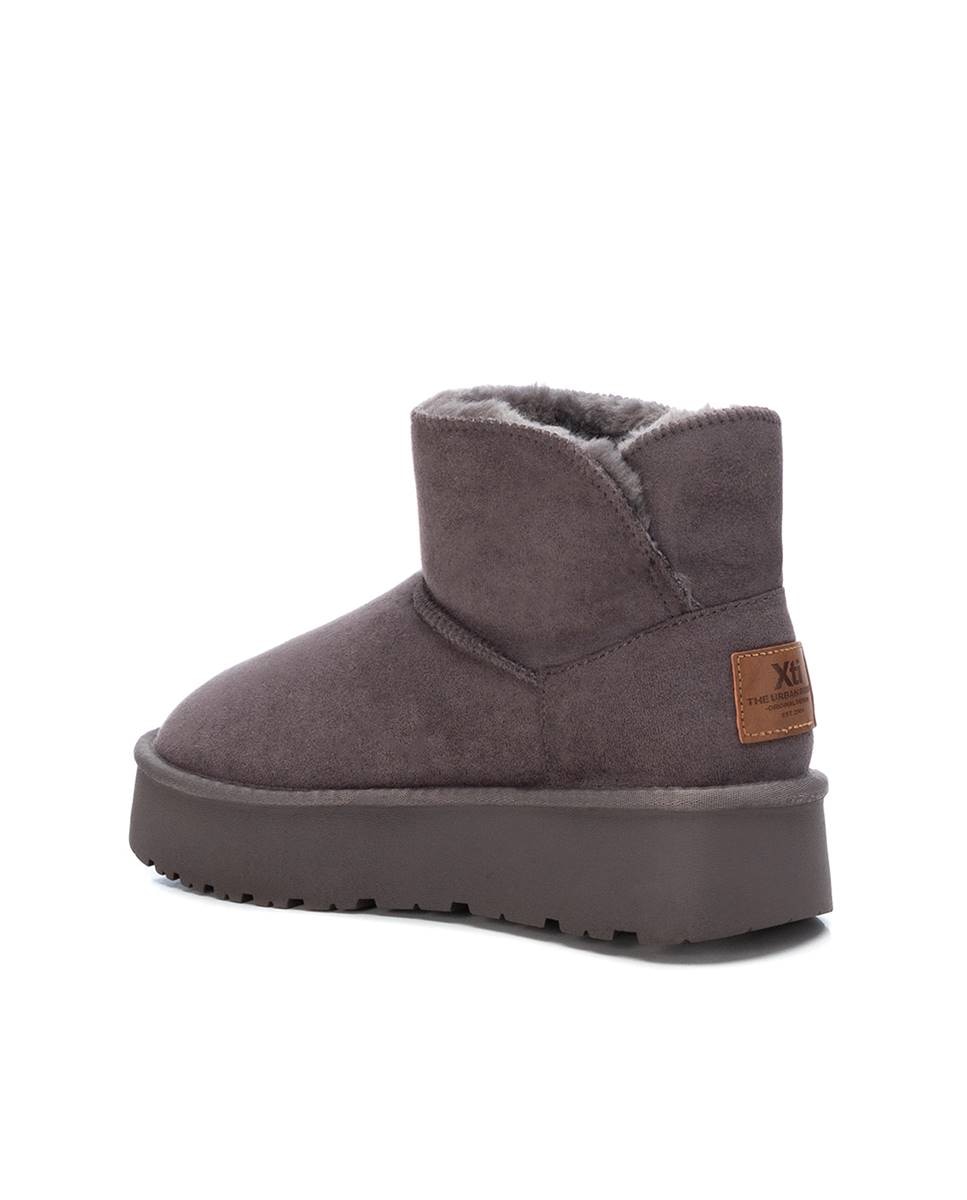 Botines con pelo de mujer australianos - Xti - Gris Gris-2