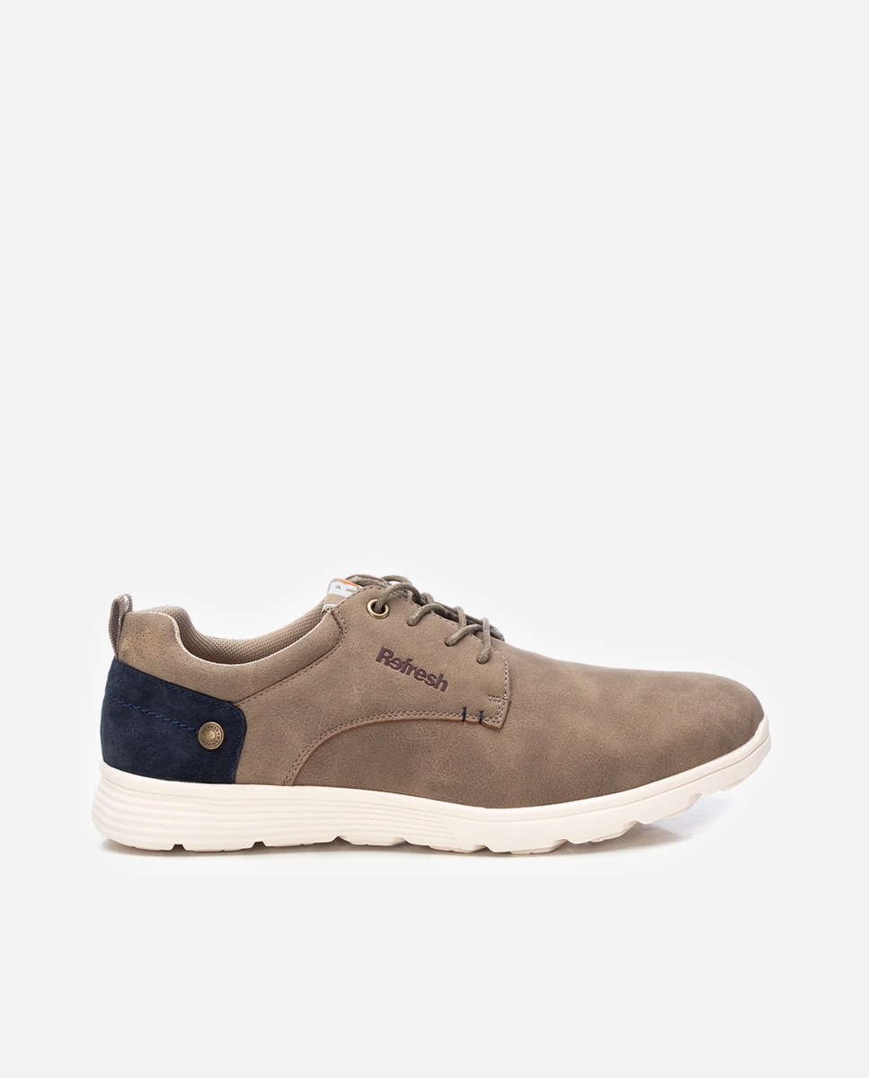 Refresh - Zapatos de hombre con cordones y suela de goma.