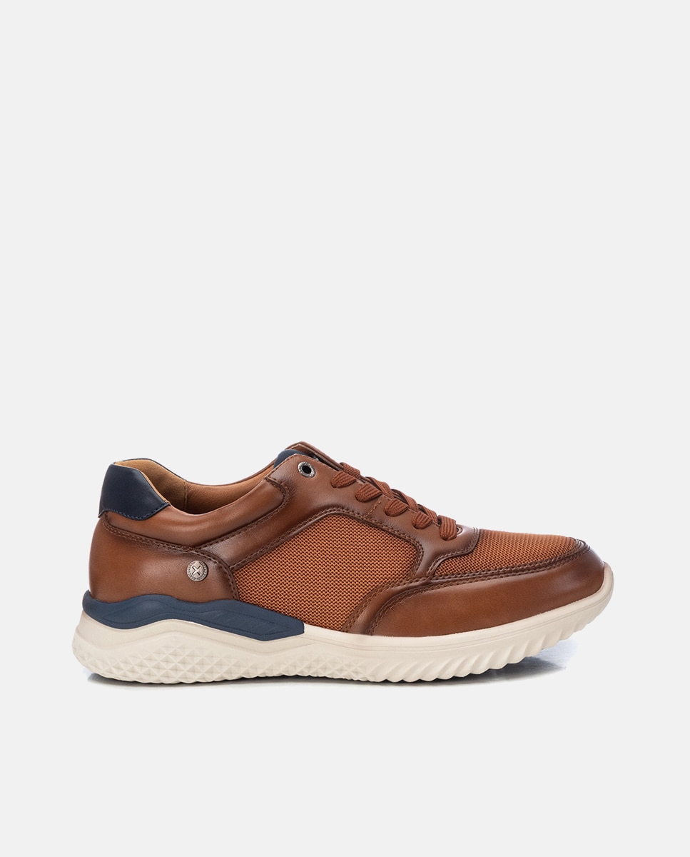 Xti - Zapatos de cordones de hombre y suela de goma.