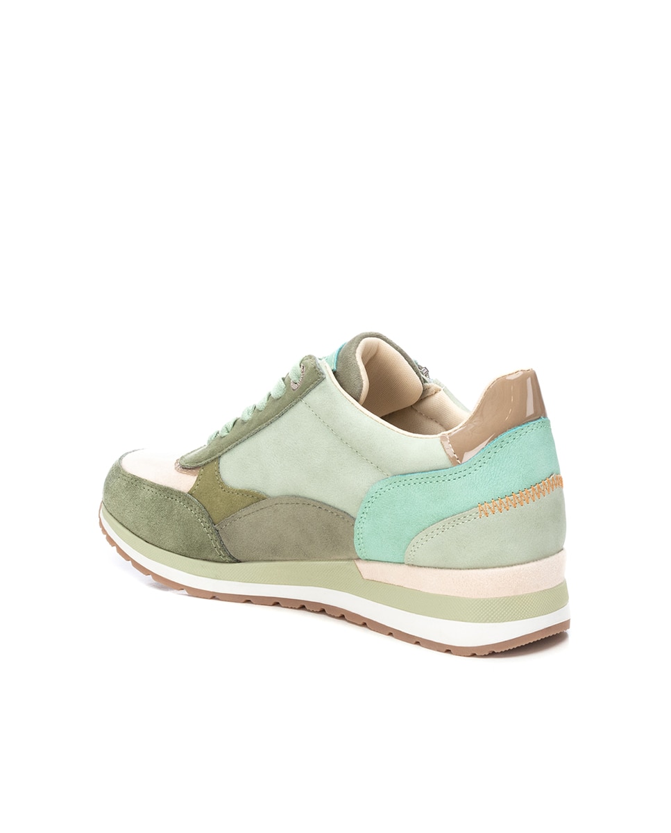 Zapatillas deportivas de mujer con cremallera - Refresh - Verde Verde-4
