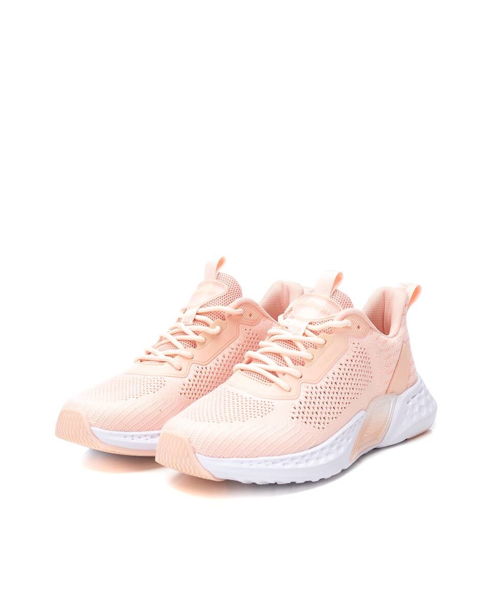 Zapatilla de mujer con cordones - Refresh - Nude Nude-5