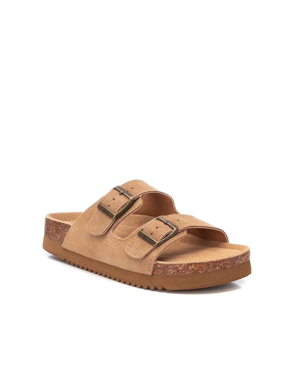 Xti - Sandalias planas de mujer de piel.