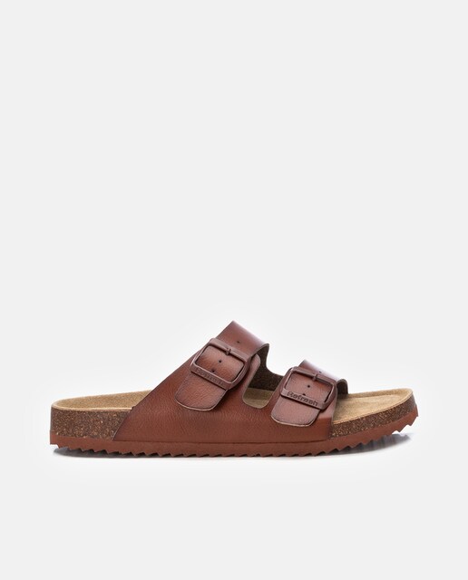 Imagen 0 de Sandalias de hombre con doble tira con hebillas