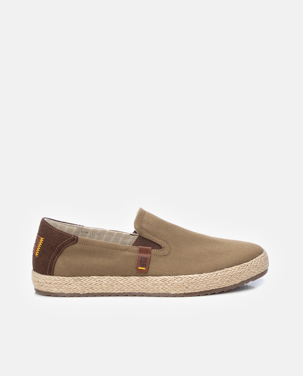 Imagen 0 de Zapatos de hombre de lona con suela de yute Beige
