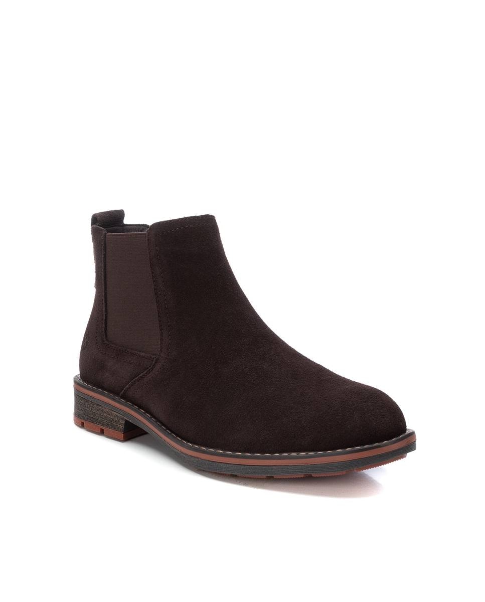Imagen 3 de Botines de piel de hombre chelsea de serraje - Marrón Marrón