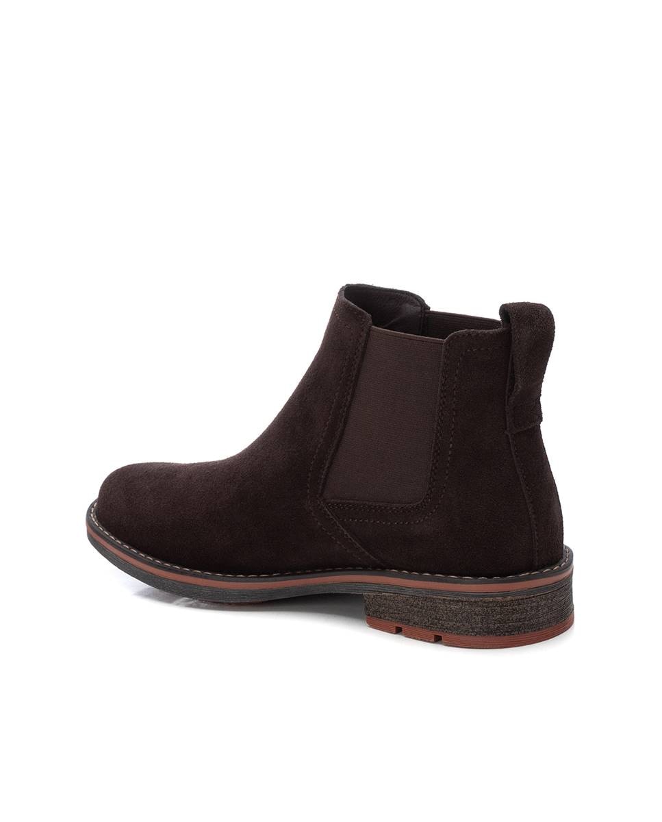 Imagen 2 de Botines de piel de hombre chelsea de serraje - Marrón Marrón