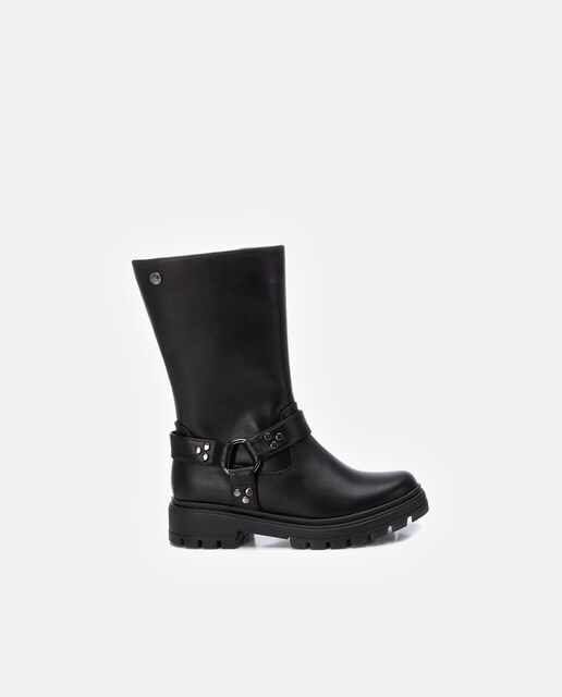 Imagen 0 de Botas de niña moteras con cremallera lateral