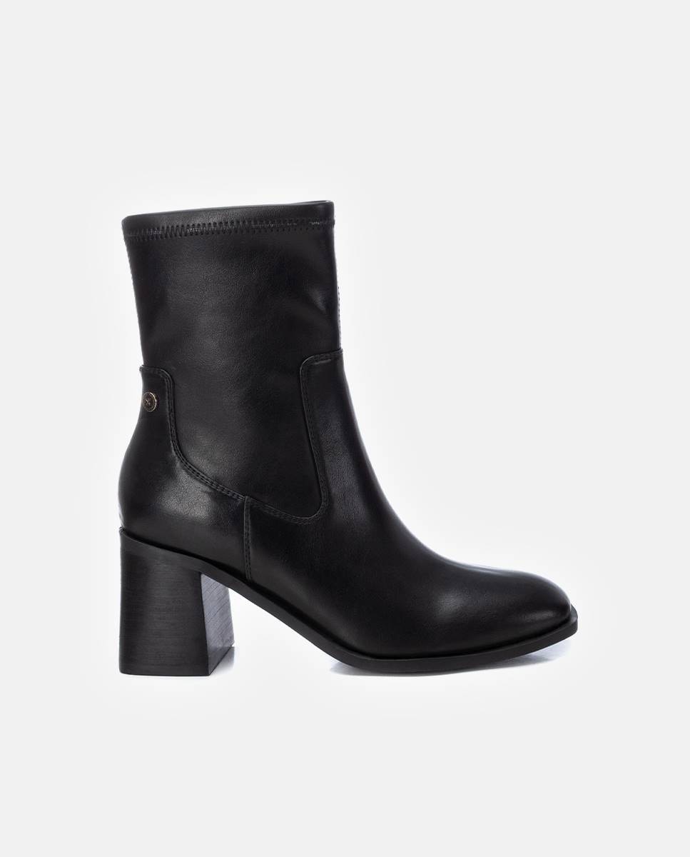 Botines de mujer con tacón - Xti - Negro Negro-1