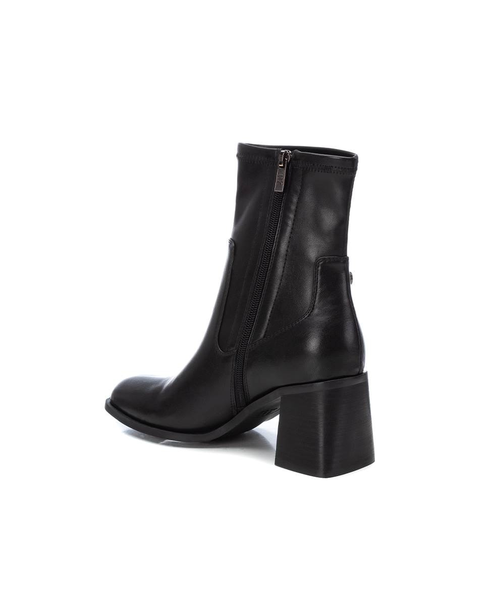Botines de mujer con tacón - Xti - Negro Negro-4