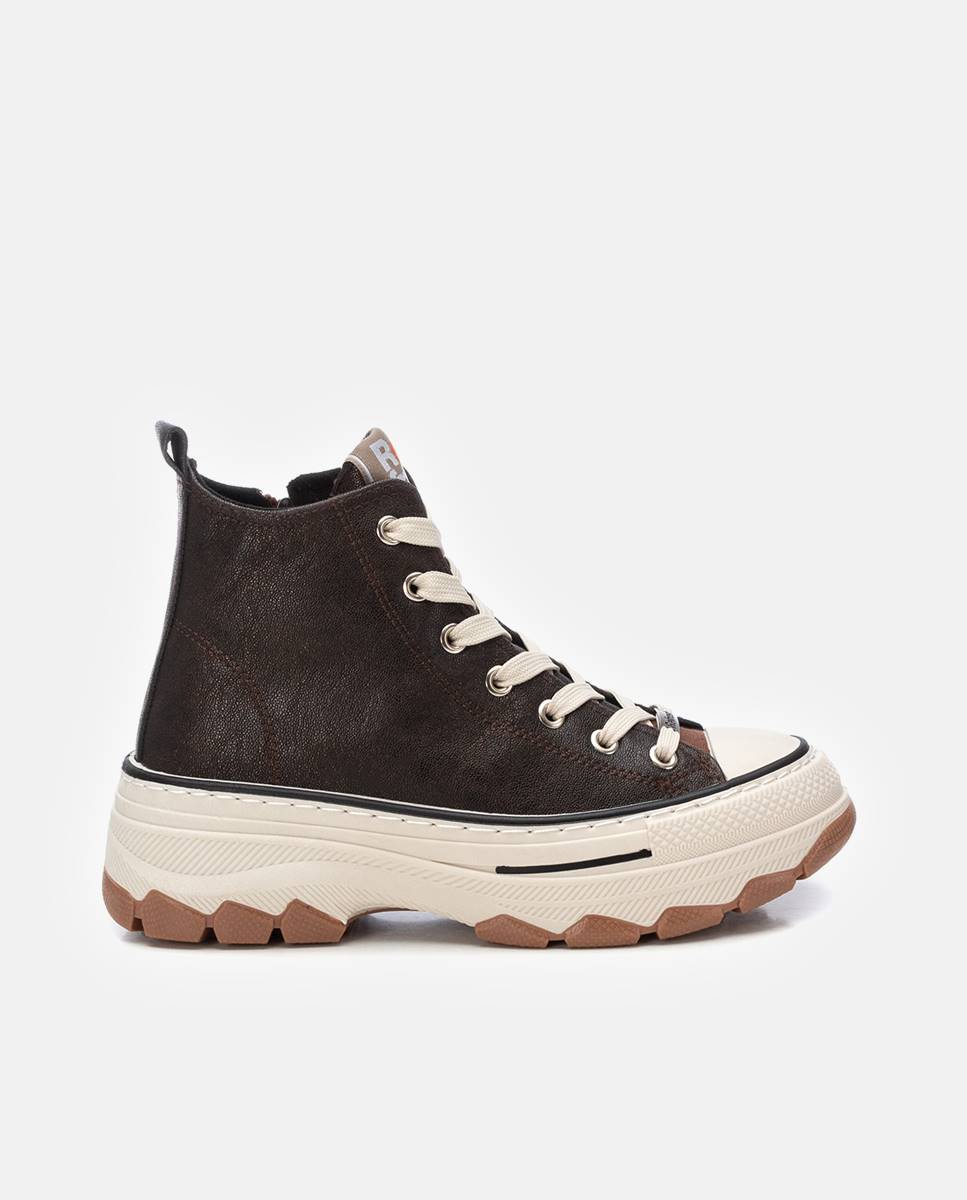 Botines de mujer con cordones - Refresh - Oro Oro-1