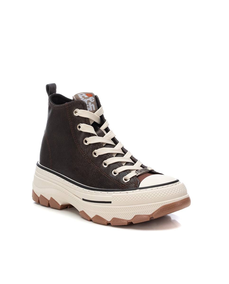 Botines de mujer con cordones - Refresh - Oro Oro-3