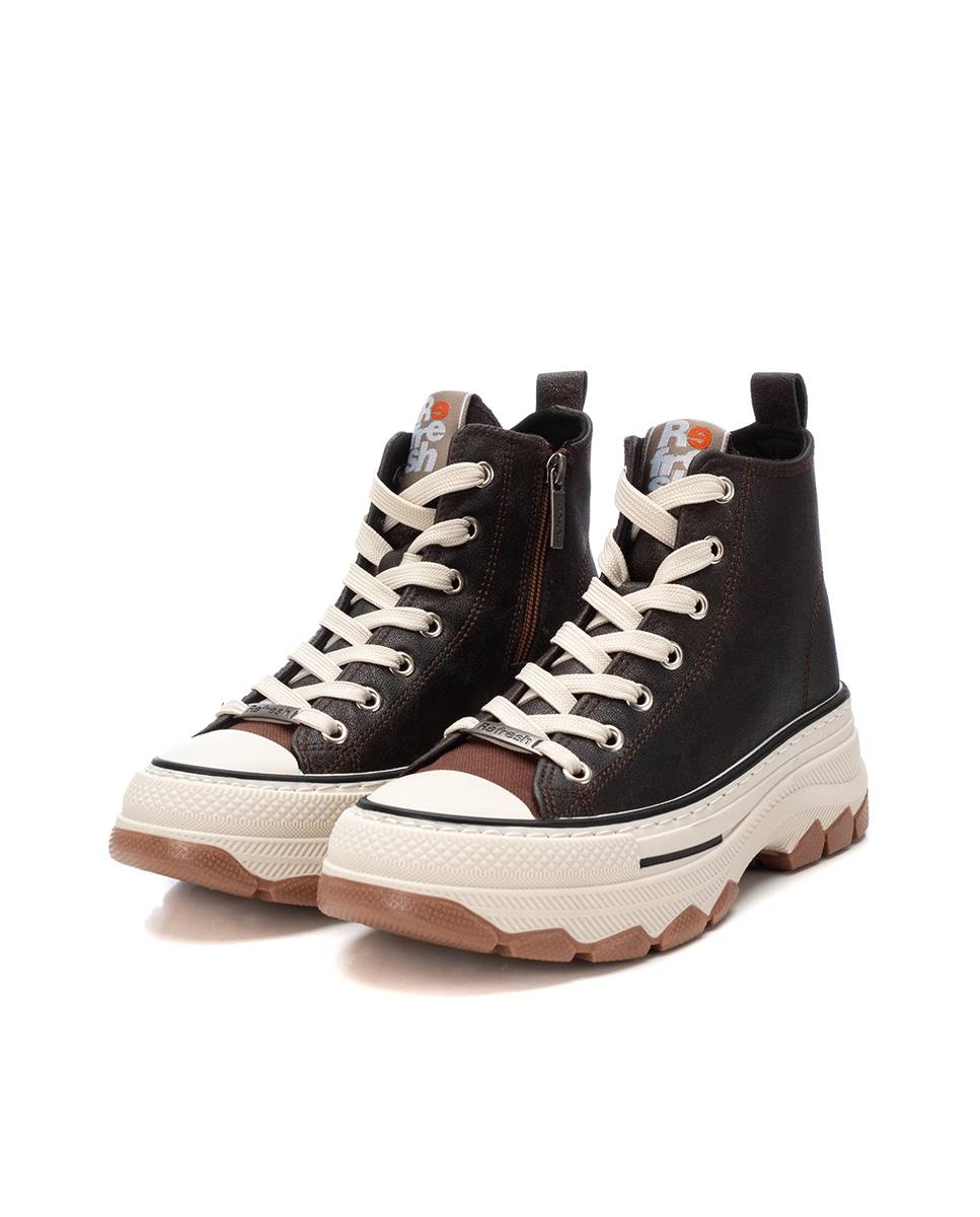 Botines de mujer con cordones - Refresh - Oro Oro-5