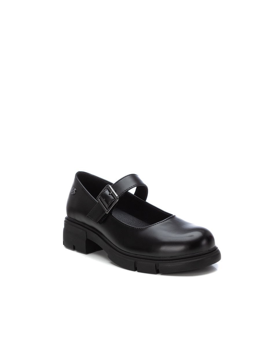 Merceditas de niña con cierre de hebilla - Xti - Negro Negro-2