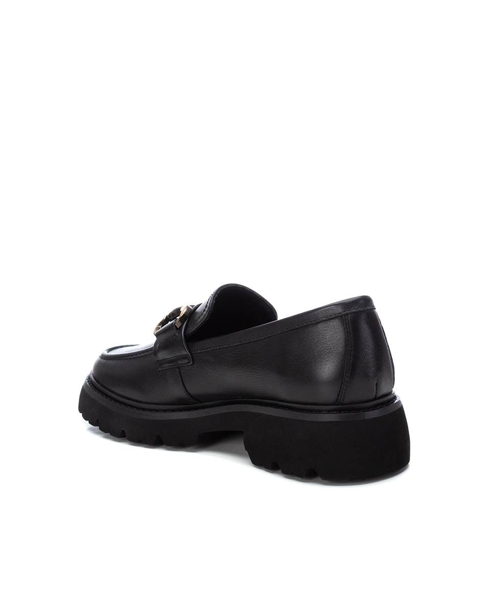 Mocasín de mujer de piel - Carmela - Negro Negro-4
