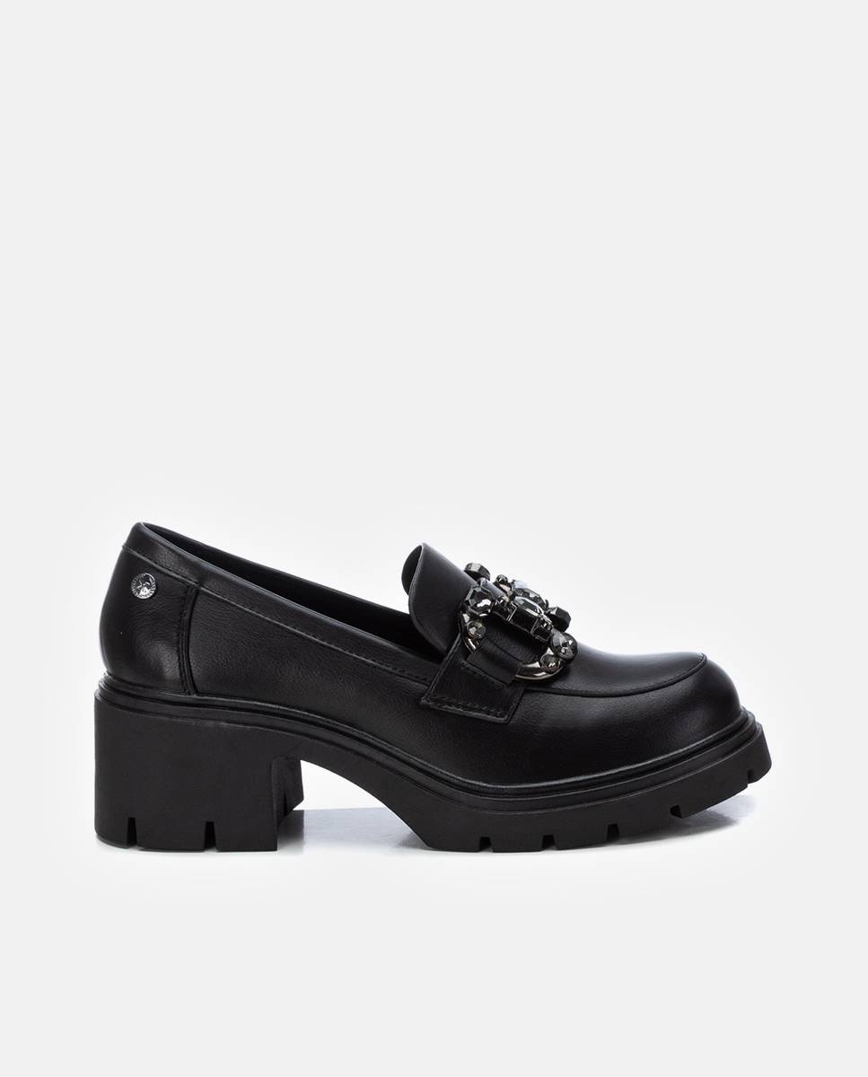 Mocasín de mujer con hebilla - Xti - Negro Negro-1