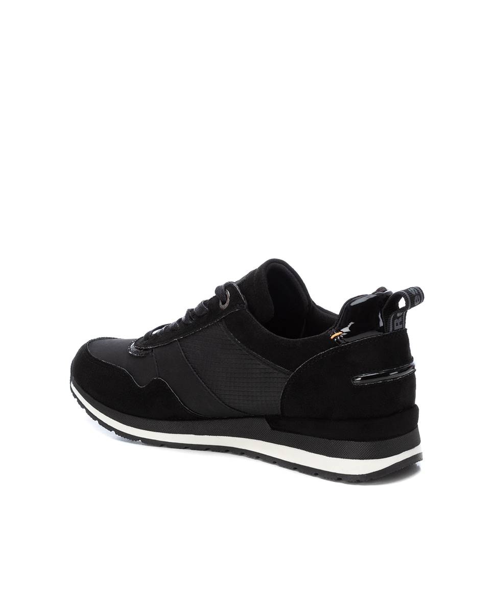 Zapatilla de mujer con cordones - Refresh - Negro Negro-4