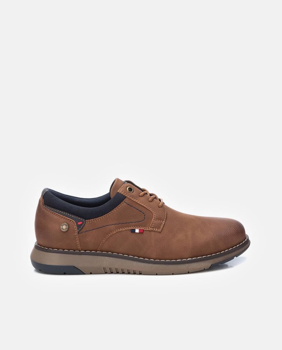 Imagen 0 de Zapato de hombre con cordones Camel