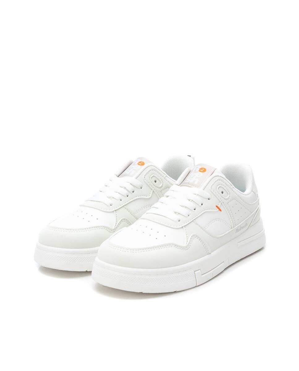Zapatilla de mujer con cordones - Refresh - Blanco Blanco-5