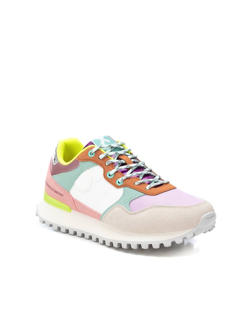 Zapatilla de mujer con cordones - Xti - Multicolor Multicolor-3
