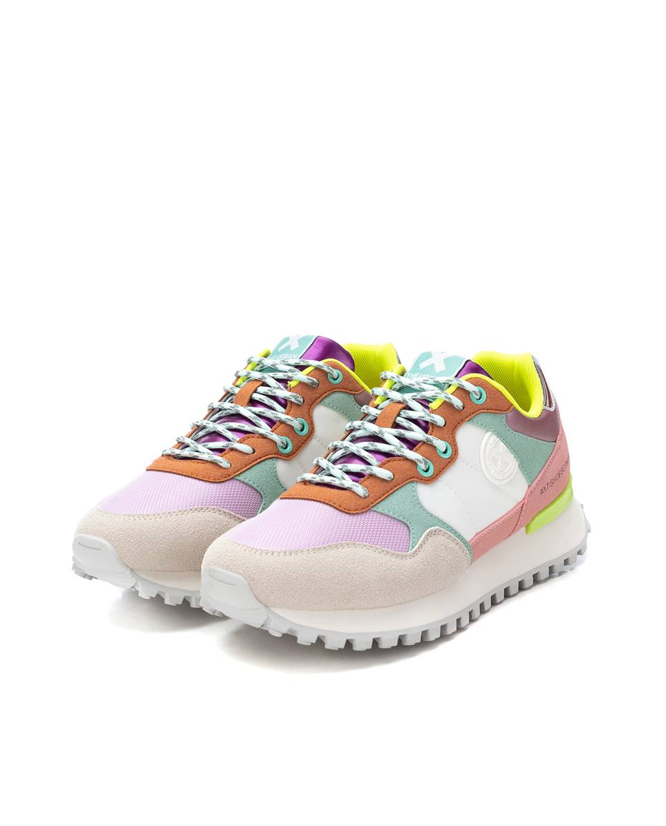 Zapatilla de mujer con cordones - Xti - Multicolor Multicolor-5