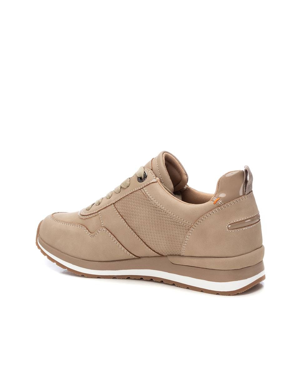 Zapatillas deportivas de mujer con cordones - Refresh - Beige Beige-3