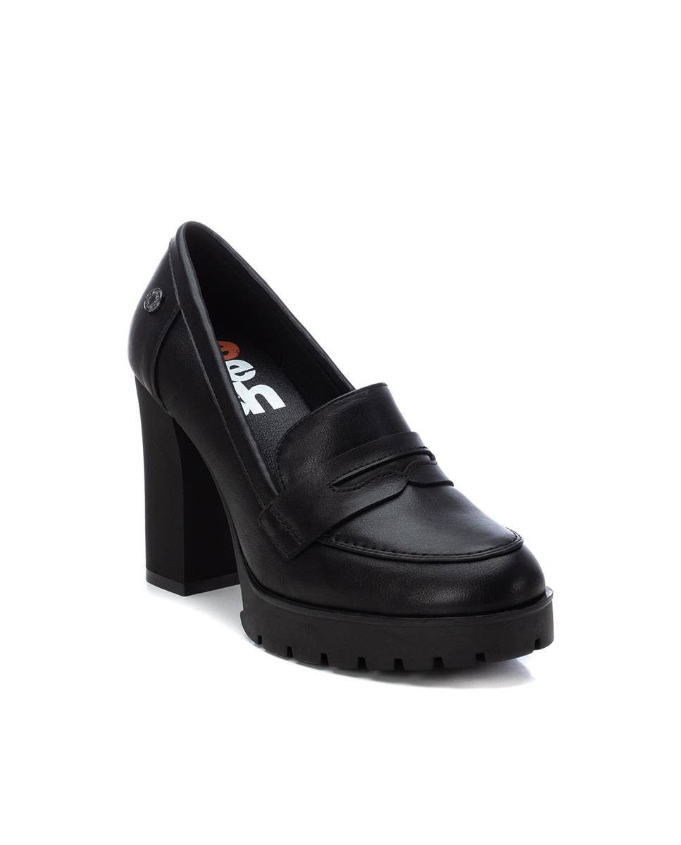 Mocasín de mujer con tacón - Refresh - Negro Negro-3