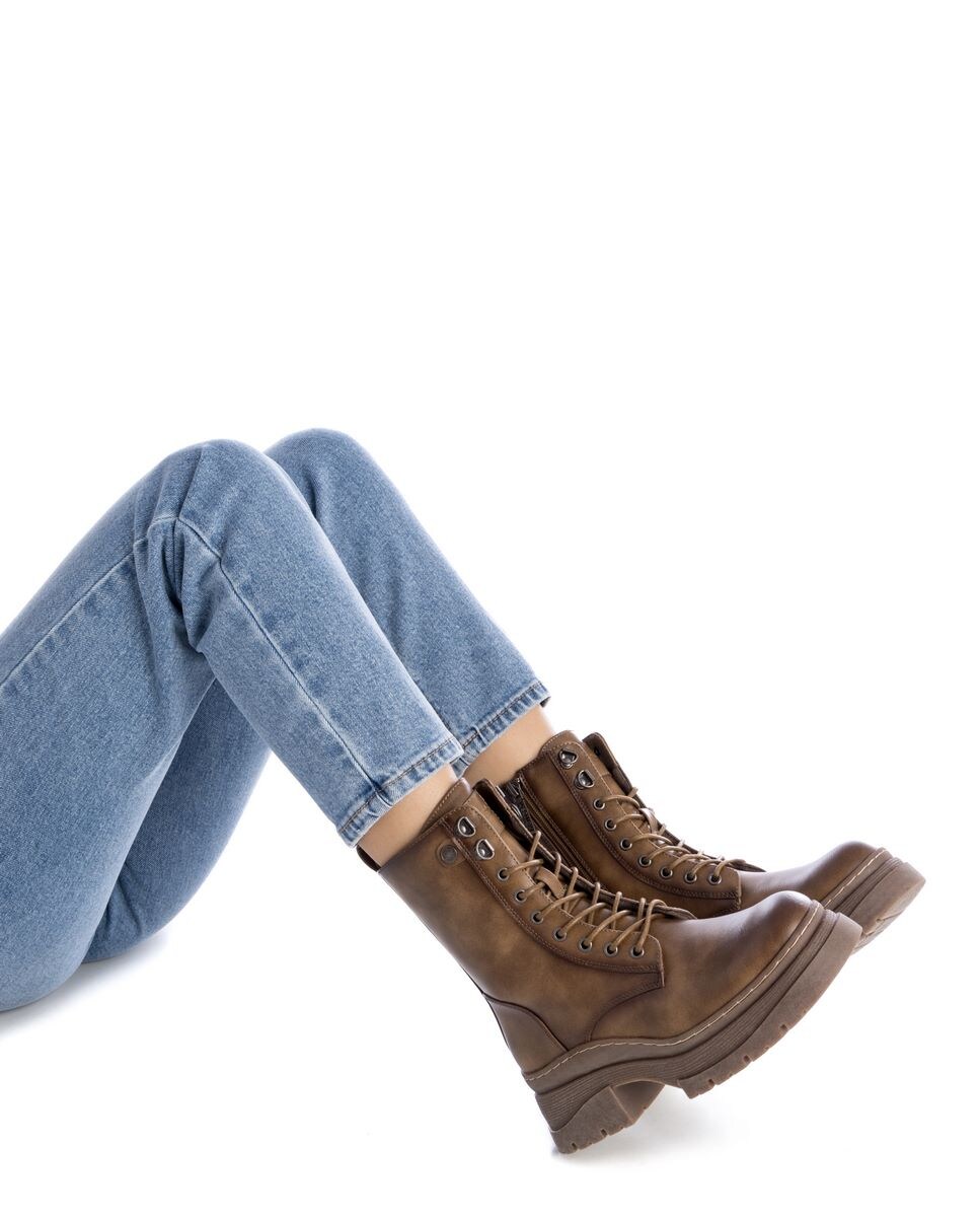 Botines de mujer con cordones y cremallera lateral · Refresh · El Corte ...