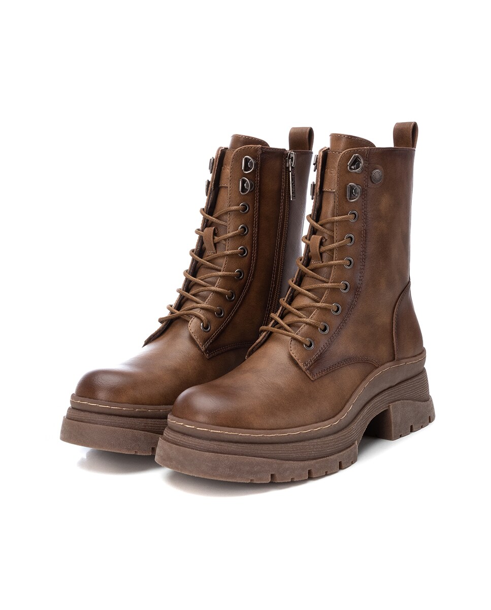 Botines de mujer con cordones y cremallera lateral · Refresh · El Corte ...