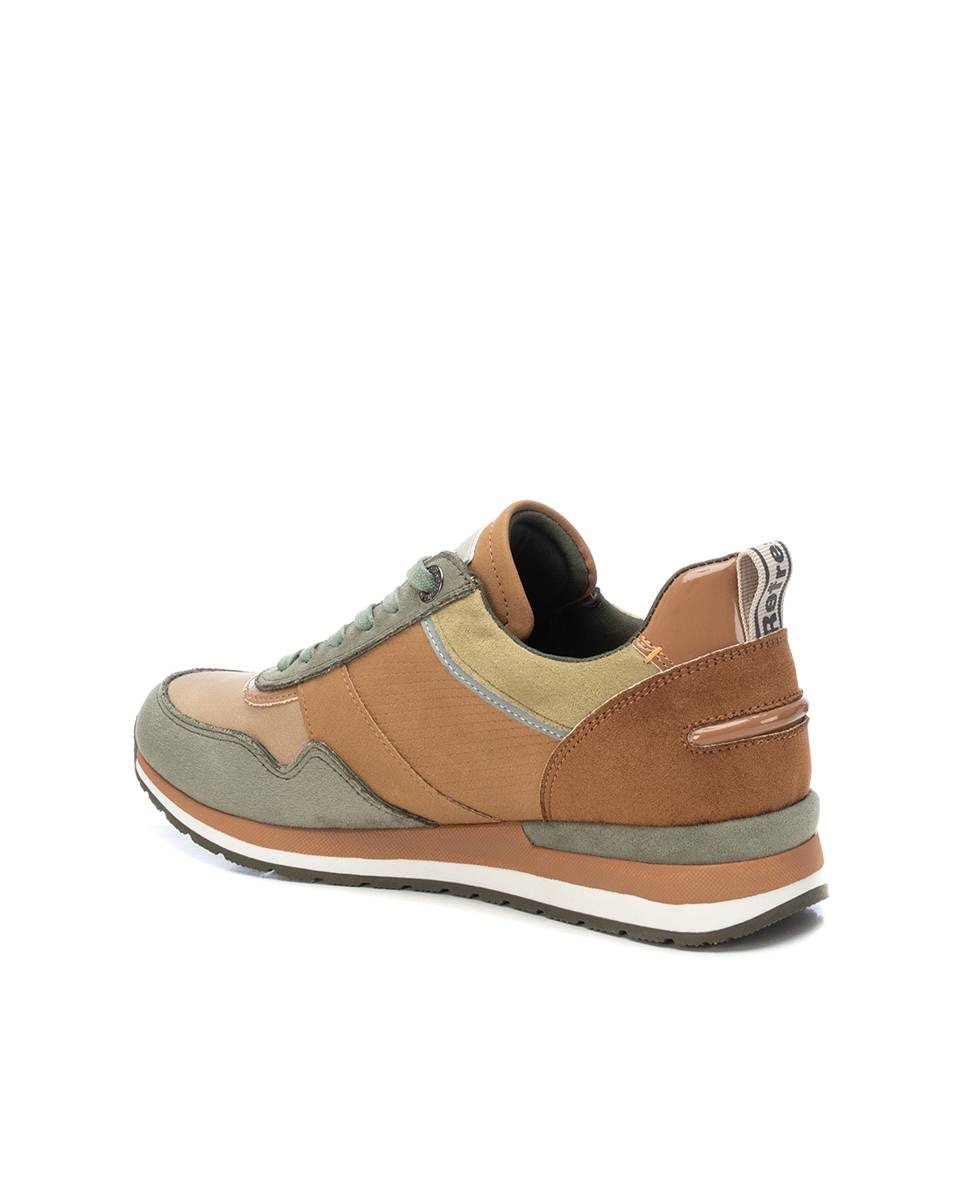 Zapatilla de mujer con cordones - Refresh - Kaki Kaki-4