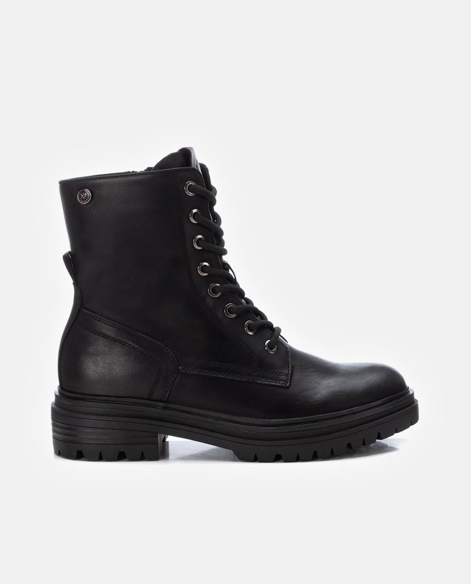 Botín de mujer con cordones - Xti - Negro Negro-1
