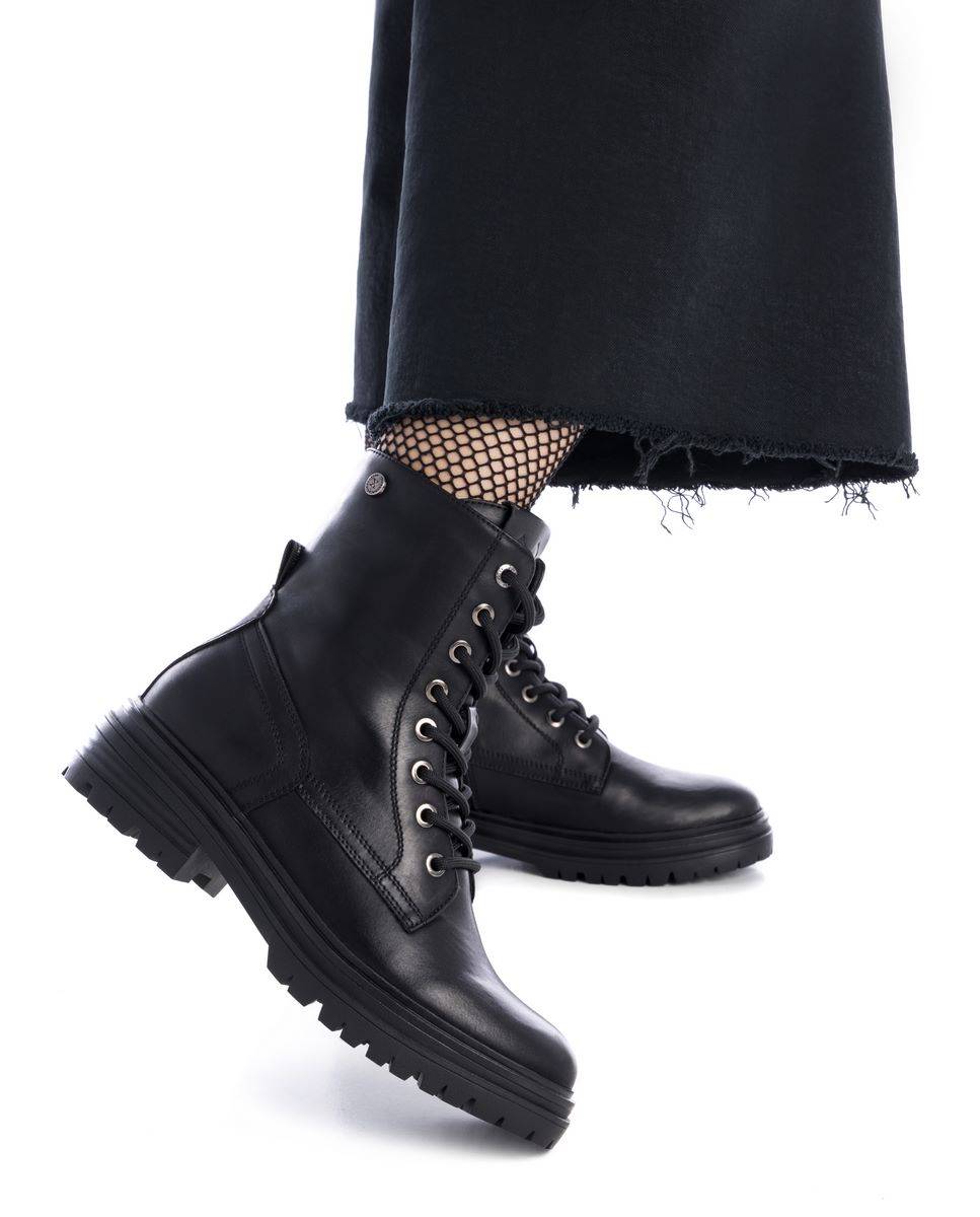 Botín de mujer con cordones - Xti - Negro Negro-2