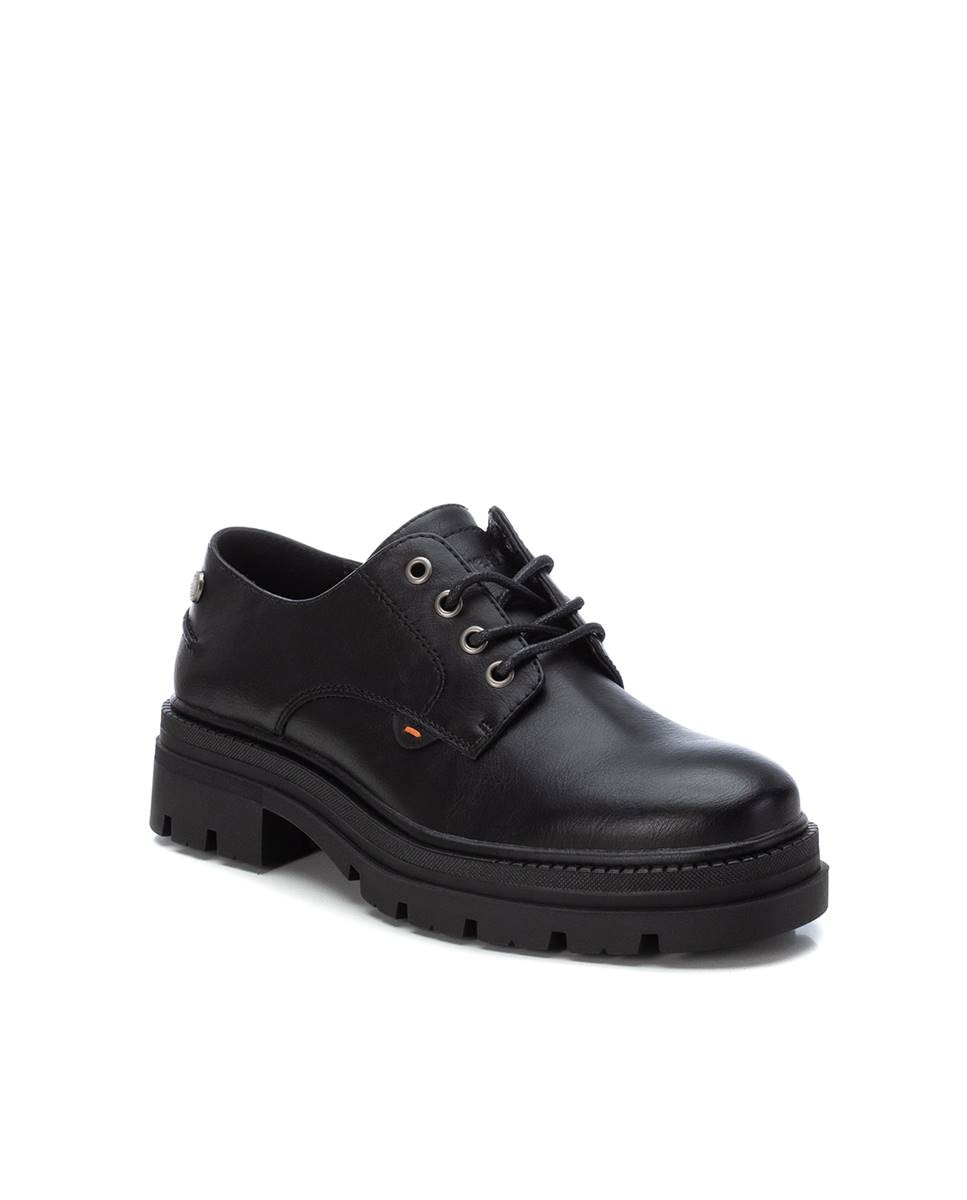 Mocasín de mujer con cordones - Refresh - Negro Negro-3