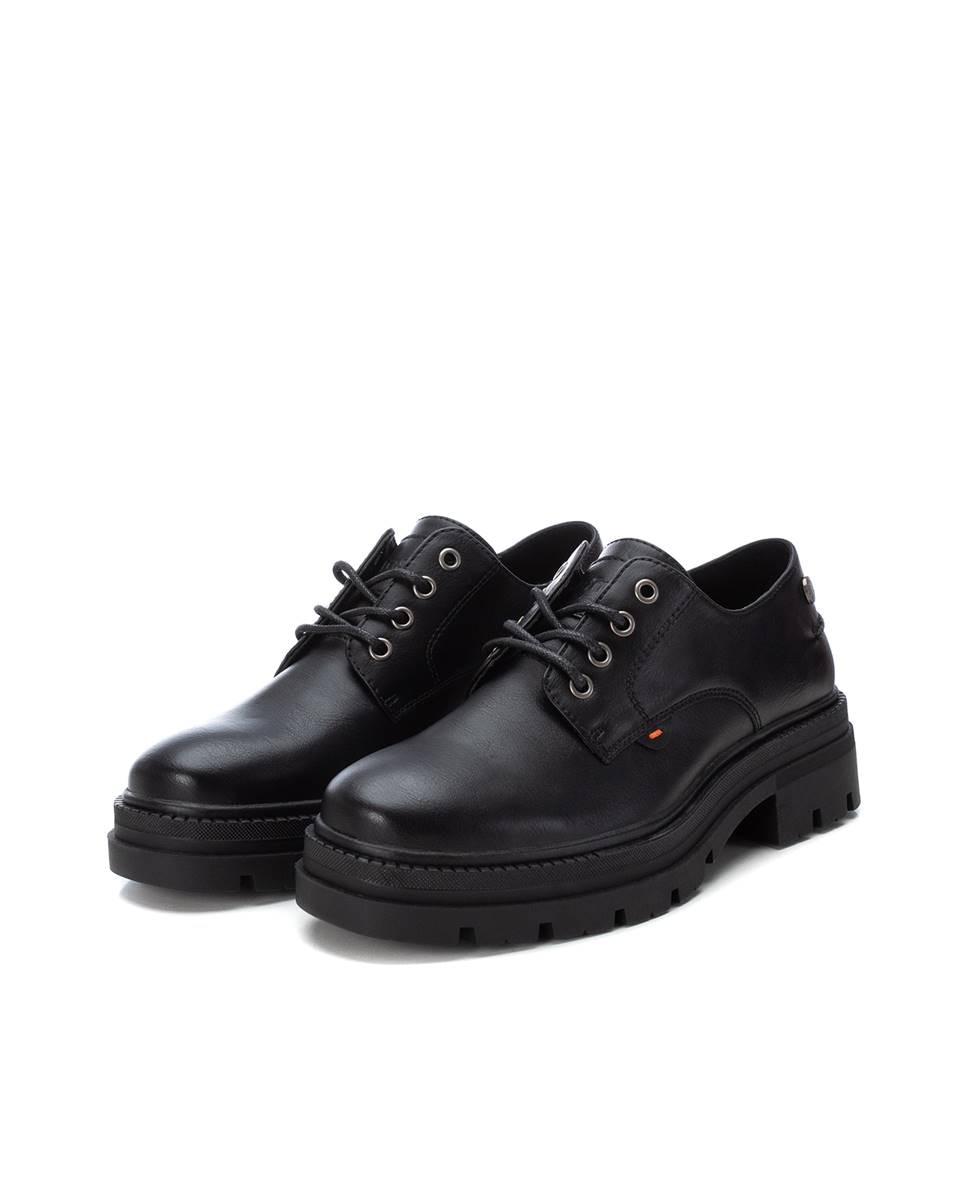 Mocasín de mujer con cordones - Refresh - Negro Negro-5