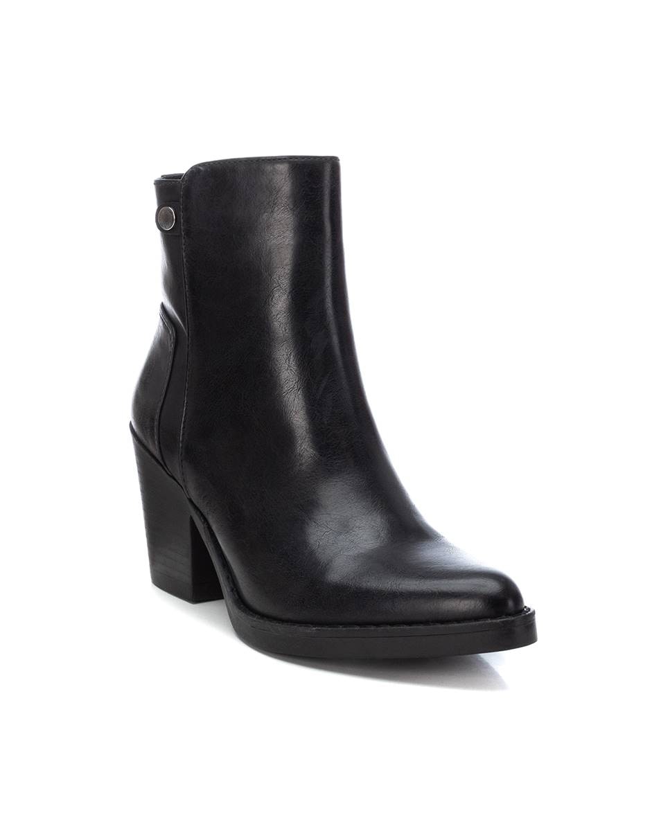 Botín de mujer cowboy con cremallera lateral - Refresh - Negro Negro-3